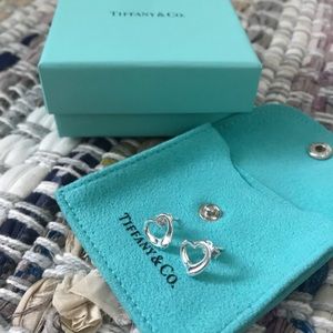 Authentic Tiffany & Co open heart earrings
